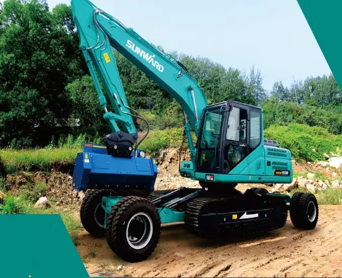 Bager guseničar Sunward • Sunward SWRM155W • 1