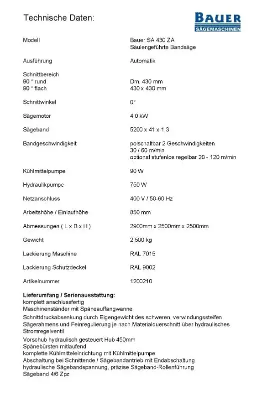 None Automatska testera • Bauer • SA 320 ZA/430ZA, godište 2009 • 9