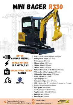 Mini bager Rippa • R330, godište 2024 • slika 6