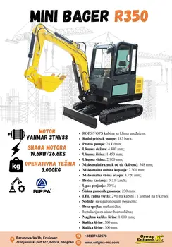 Mini bager Rippa • R350, godište 2024 • slika 7