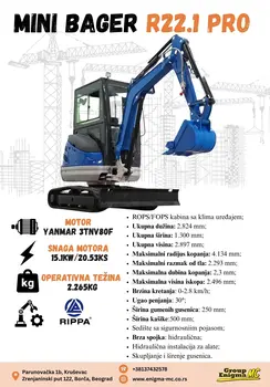 Mini bager Rippa • R22.1PRO, godište 2024 • slika 6