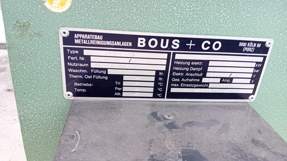 Mašina za pranje pod pritiskom Sistem za čišćenje metala , godište 1986 • 3