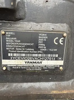 Mini bager Yanmar • Vio 26-6, godište 2020 • slika 11