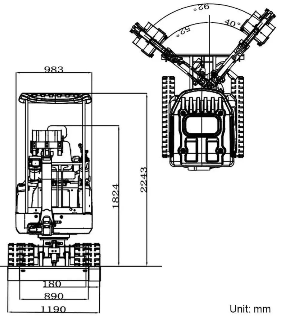 Mini bager Rippa • Mini Bager R15 ECO Rippa 1500kg, godište 2025 • 11