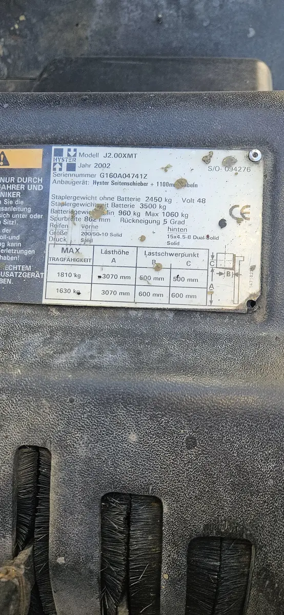 Električni viljuškar Hyster • J20 XMT, godište 2002 • 6