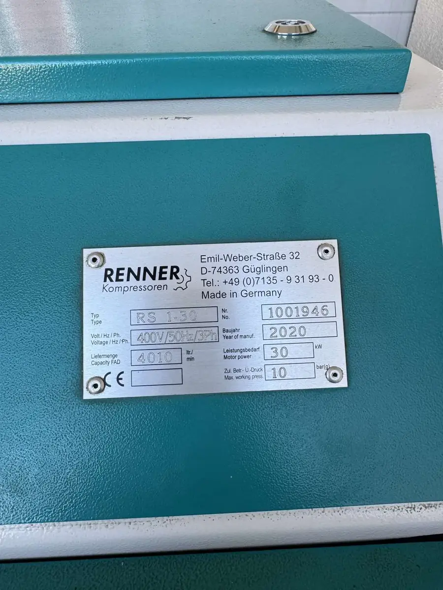 Vijčani kompresor Renner Kompressoren • Renner 30kW, godište 2020 • 3