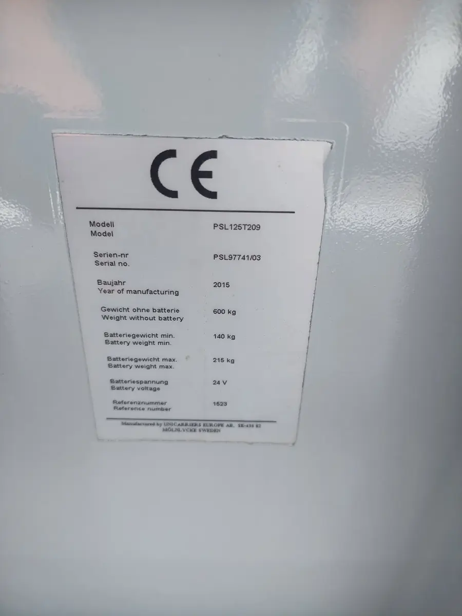 Električni viljuškar PSL125T209, godište 2015 • 5