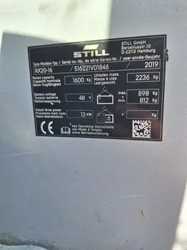 Električni viljuškar Still • RX20-16, godište 2019 • slika 12