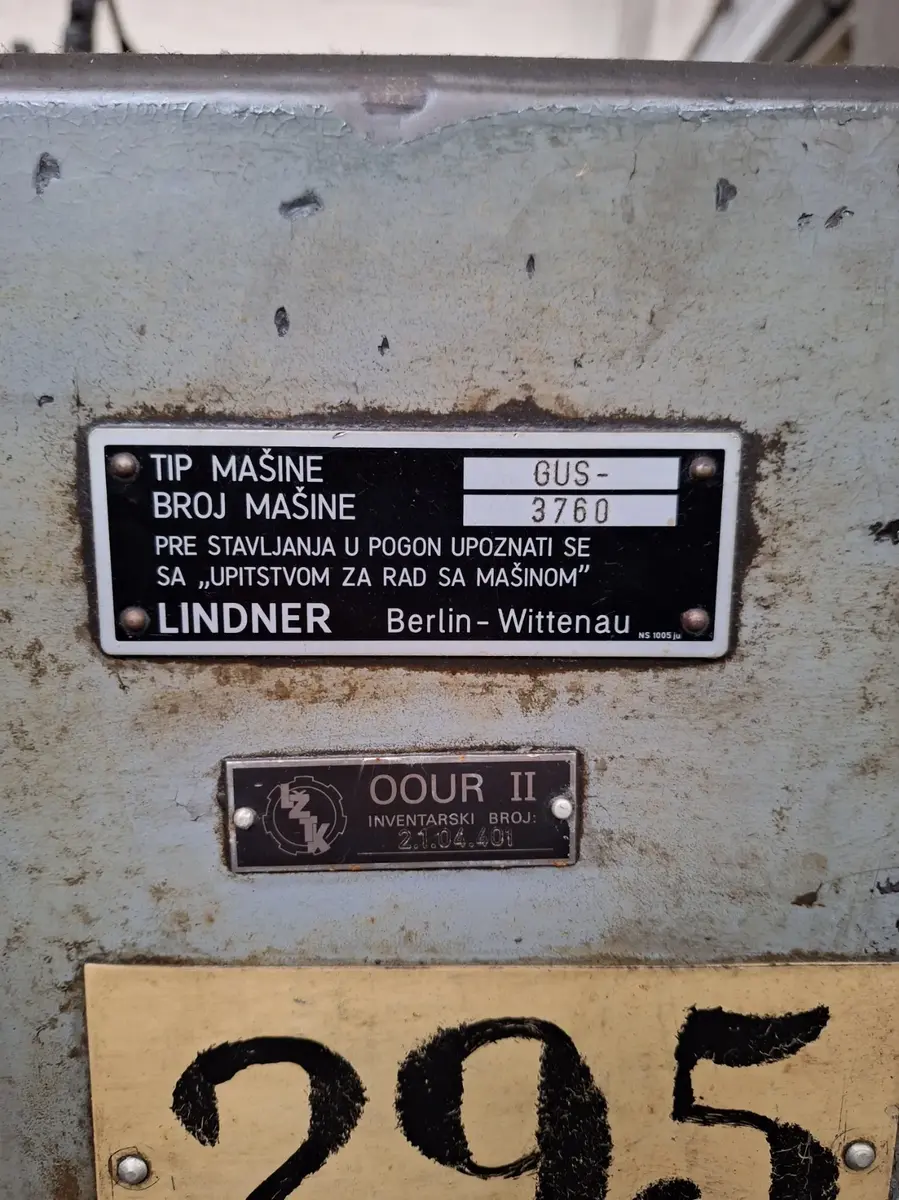 Brusilica Lindner GUS, godište 1961 • 2