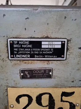 Brusilica Lindner GUS, godište 1961 • slika 2