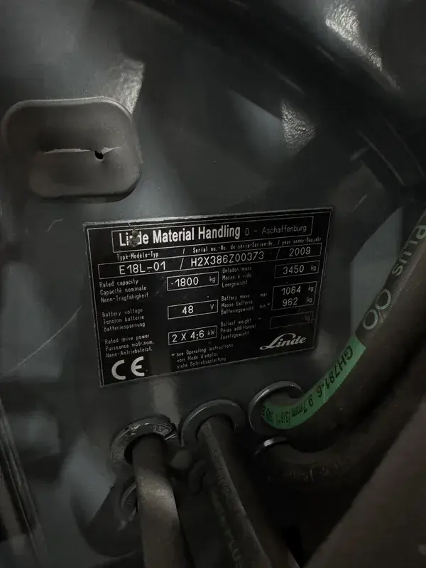 Električni viljuškar Linde • Linde E18L-01, godište 2009 • 7