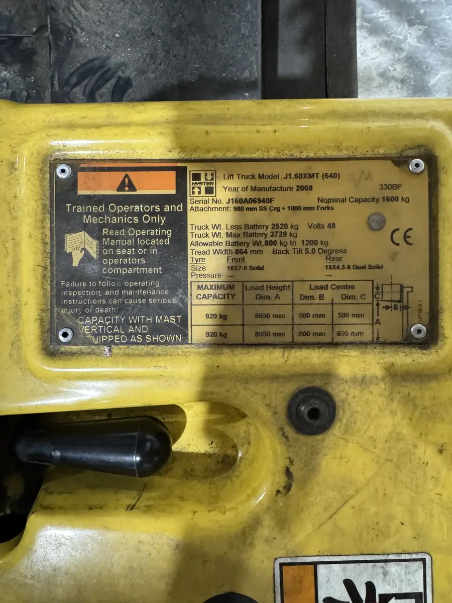 Električni viljuškar Hyster • Hyster 1.60 , godište 2008 • 7