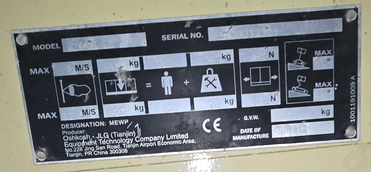 Makazasta platforma JLG • JLG 2646 ES, godište 2016 • 6