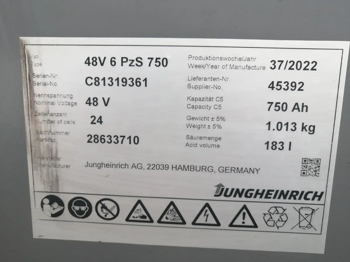 Električni viljuškar Jungheinrich • EFG 316, godište 2021 • 12
