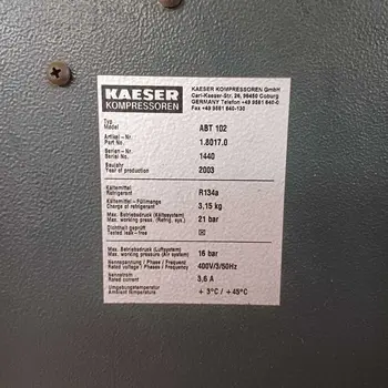 Vijčani kompresor Kaeser • CSD 102T, godište 2003 • slika 7