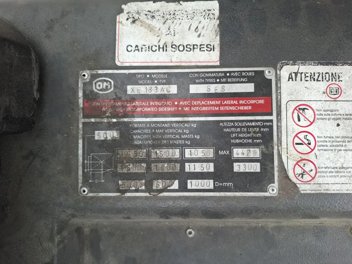 Električni viljuškar OM Kion group • XE18.3 AC, godište 2008 • 7