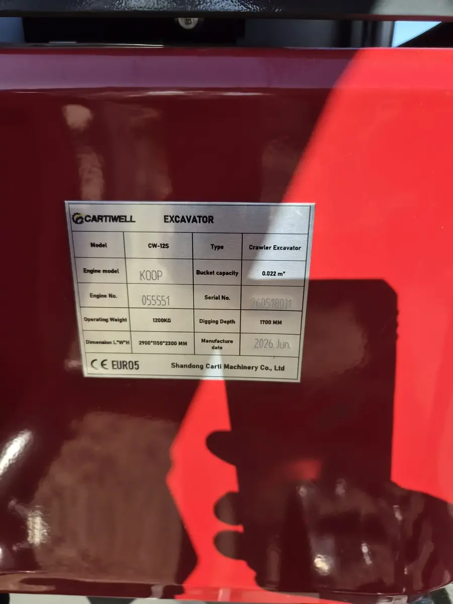 Mini bager Cartiwell • CW 12 S LINE Sa kabinom ili Kacketom, godište 2026 • 11